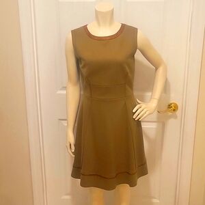 Tahari Callie Dress tan color dress size 12 NWT!!!!